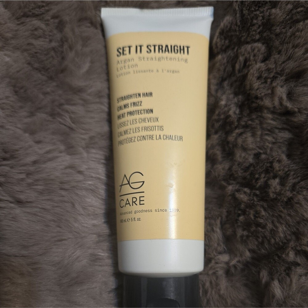 Ag Care Set It Straight Argan Straightening Lotion 5oz New & Authentic Sealed